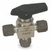 Manual 3-Way Ball Valve 3/8 316 SS