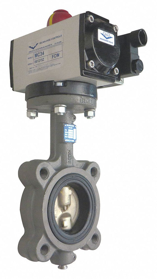 Butterfly Valve Dbl Acting Cast Iron 3In