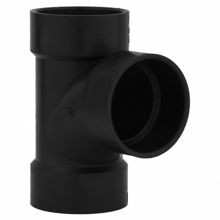 ABS SanitaryTee 3in 3inHub 3in