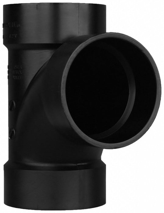 ABS SanitaryTee 4in 4inHub 4in