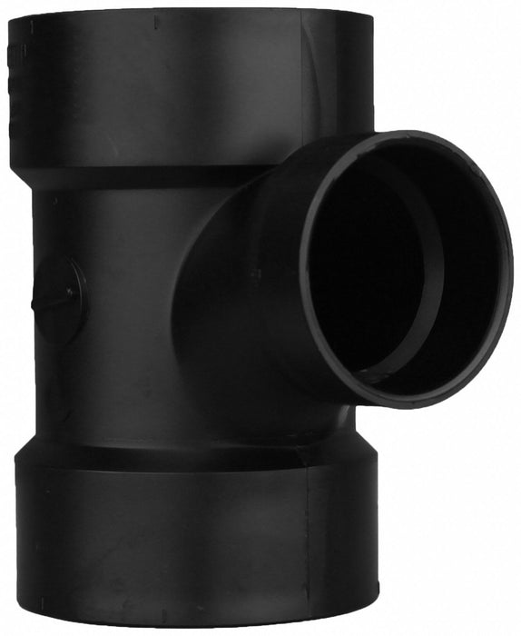 ABS SanitaryTee 3in 3inHub 2in