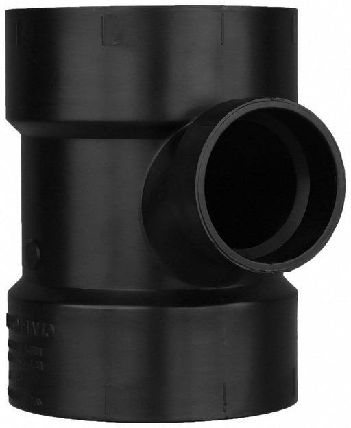 ABS SanitaryTee 4in 4inHub 2in