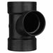 ABS SanitaryTee 4in 4inHub 3in