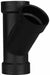 ABS Wye 2 in  2 in Hub 2 in