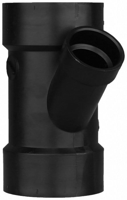 ABS Wye 3 in  3 in Hub 1 1/2 in