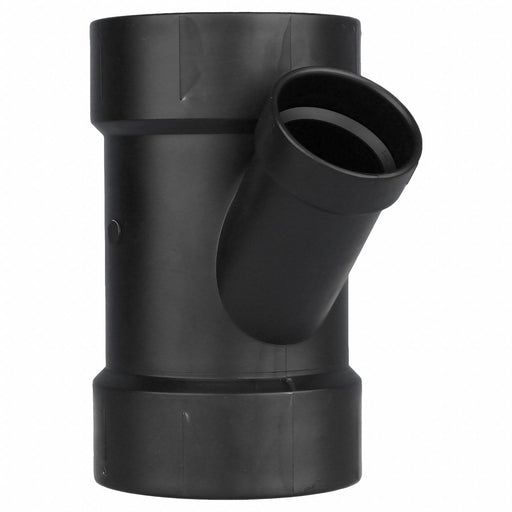 ABS Wye 4 in  4 in Hub 2 in