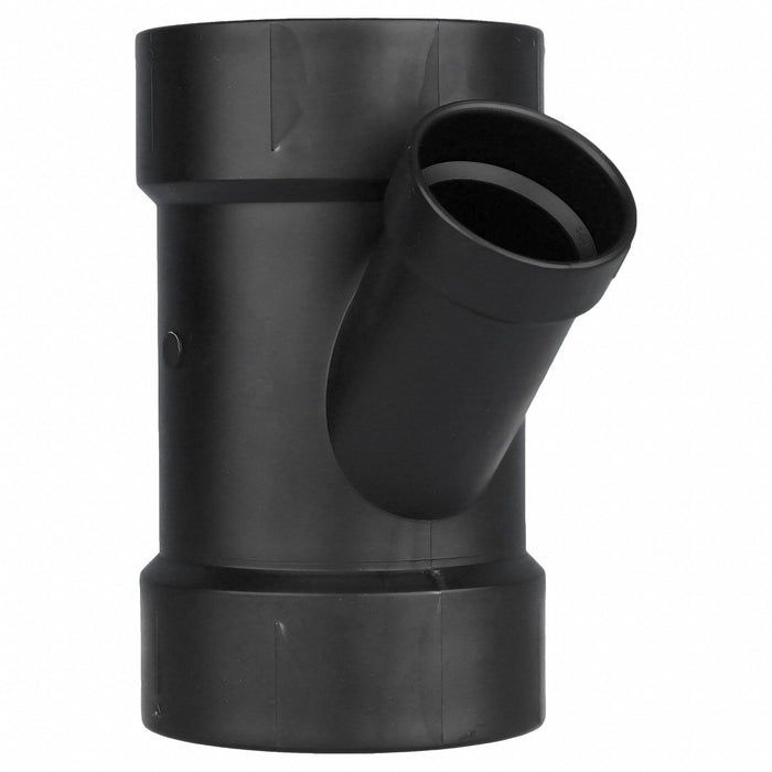 ABS Wye 4 in  4 in Hub 2 in