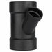 ABS Wye 4 in  4 in Hub 2 in