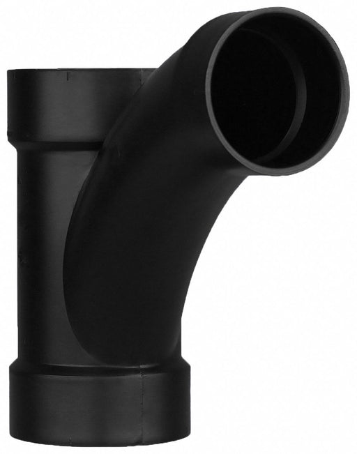ABS Double Wye 4 in  4 in Hub 3 in