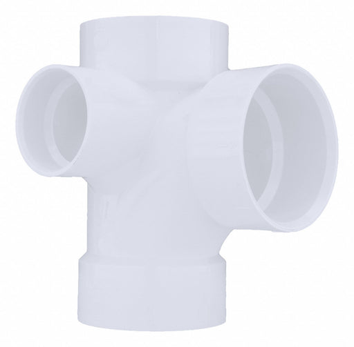PVC SanitaryTee 3in 3inHub 3in 2inHub
