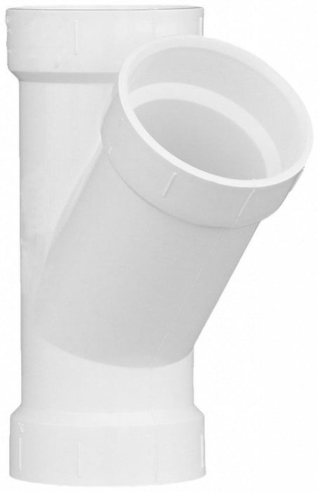 PVC Wye 2 in  2 in Hub 2 in