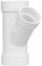 PVC Wye 2 in  2 in Hub 1 1/2 in