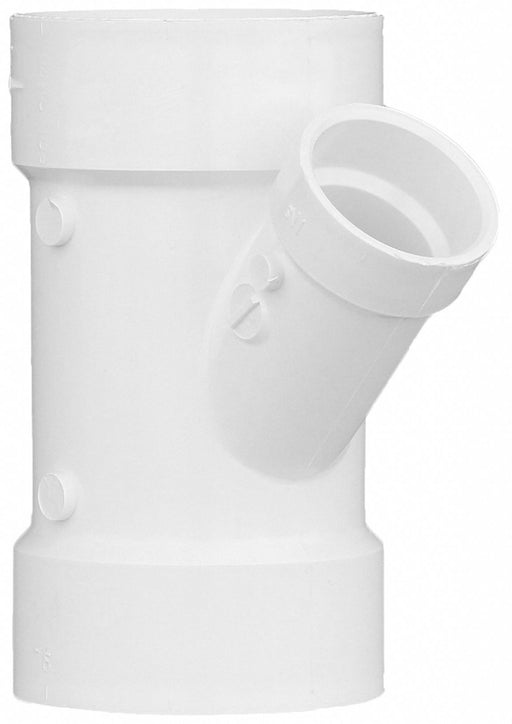 PVC Wye 3 in  3 in Hub 1 1/2 in