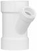 PVC Wye 4 in  4 in Hub 1 1/2 in