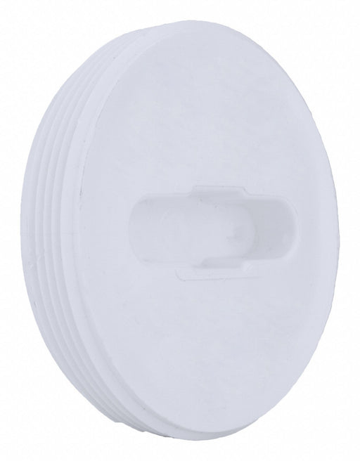 Flush Cleanout Plug 4 in MNPT White