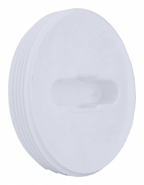 Flush Cleanout Plug 4 in MNPT White