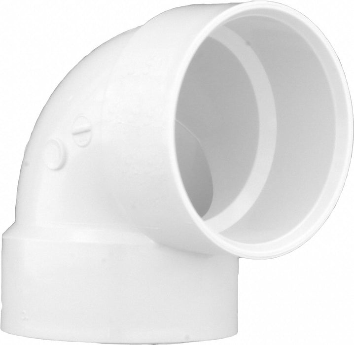 90 Vent Elbow Schedule 40 3 in White