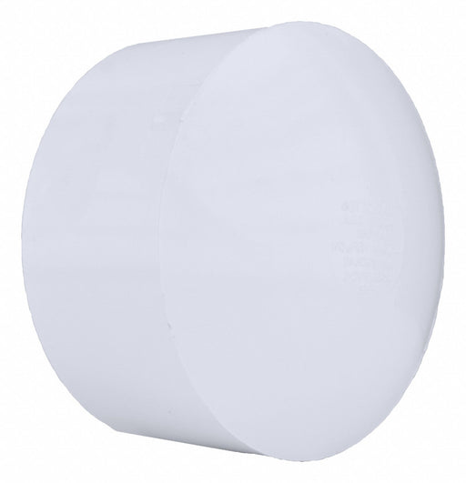 Socket Cap Schedule 40 6 Pipe Size White