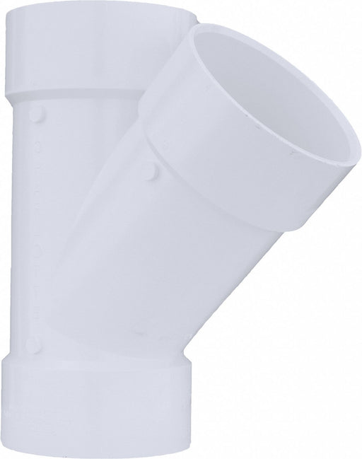 PVC Wye 6 in  6 in Hub 6 in