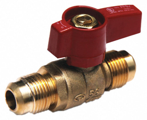 Manual 2-Way Ball Valve Flare Brass