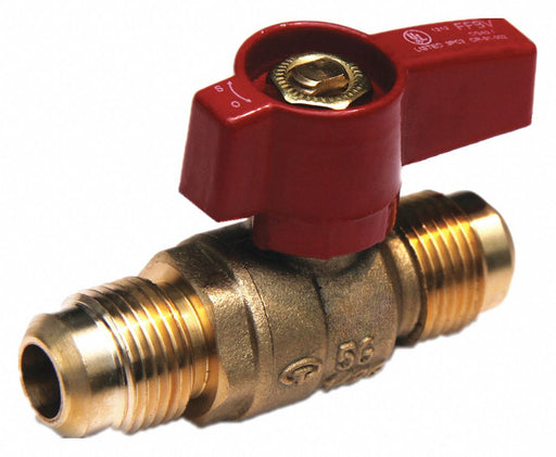 Manual 2-Way Ball Valve Flare Brass
