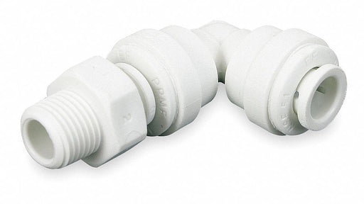 90 Swivel Elbow 1/2in Tube OD Gray PK10