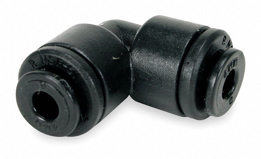 90 Elbow Union 6mm Tube OD Black PK10