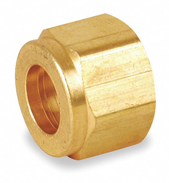 Nut Brass Compression 1/4 in