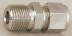 Strt Steel Comp. 3/8 in MNPT 1/2 in
