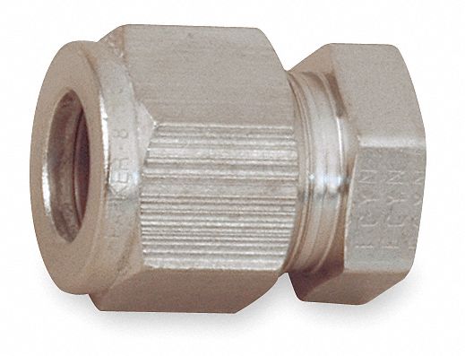Cap Steel Compression 1/4 in