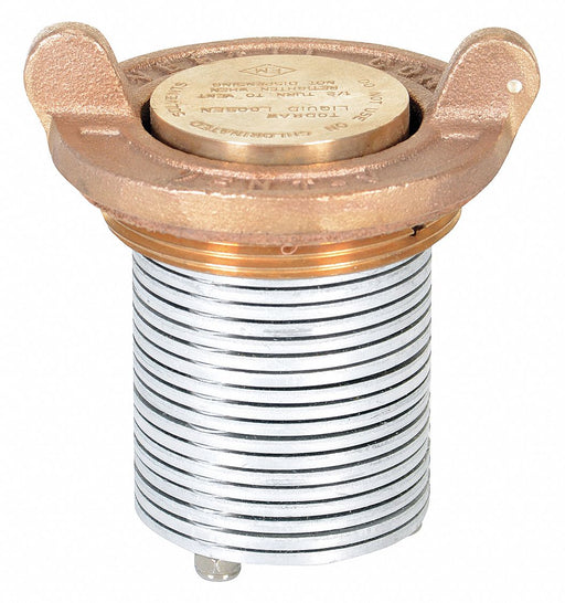 Drum Safety Vent Brass Bronze Vertical