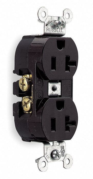Receptacle Brown 20 A 2P3W Side 1PK