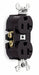Receptacle Brown 20 A 2P3W Side 1PK