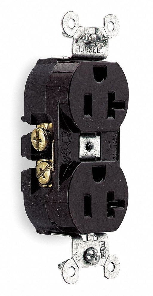 Receptacle Brown 20 A 2P3W Side 1PK