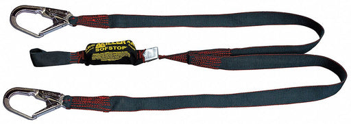 Shock-Absorbing Lanyard Black