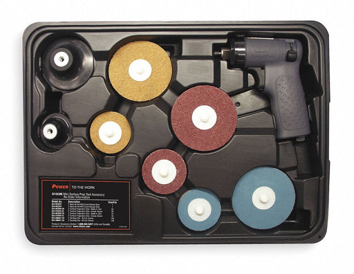 Air Grinder Kit 15 000 RPM 19 cfm 0.2 hp
