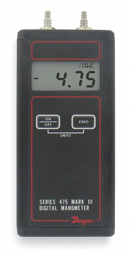 N0310 Handheld Digital Manometer 0to 200 in wc