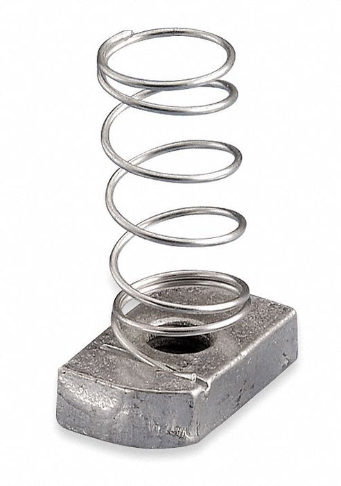Channel Nut With Spring 1/4-20 In Steel