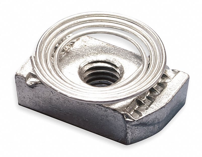 Channel Nut w/ Top Spring 1/4-20 In