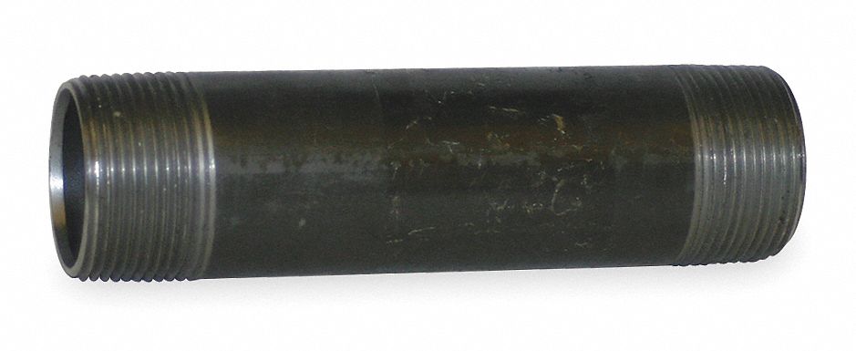 Black Pipe Nipple Threaded 1-1/2x2-1/2In
