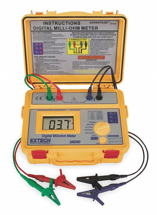 Milli Ohmmeter 2000 ohm Max LCD