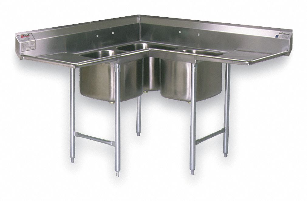 Kitchen Sink 59.75 x57.25 x44 Silver