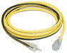 Ext.Cord 25ft Blk/Ylw 12AWG Round