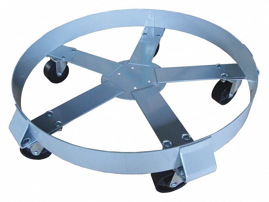 Drum Dolly 55 gal 24.875 in L Gray