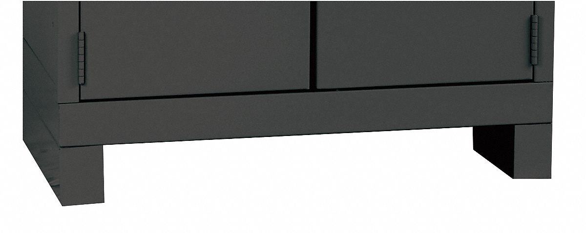 Cabinet Leg Kit Gray Steel Baked Enamel