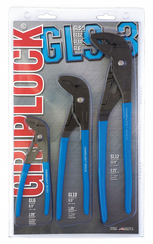 Tongue and Groove Plier Set Dipped 3Pcs.