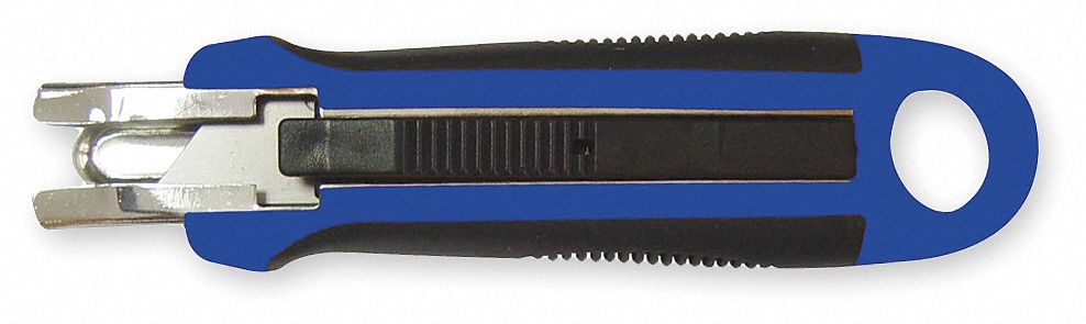 Safety Knife 5-1/2 in Black/Blue