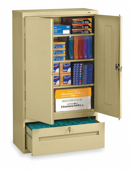 F8519 Lateral File Drawer Cabinet 3 Shelf Sand