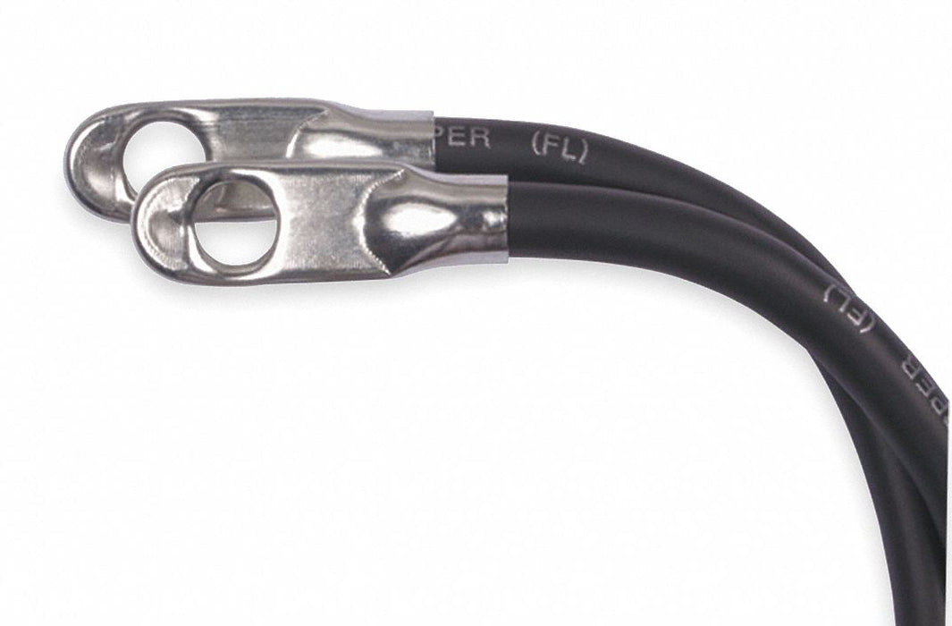Battery Cable with Lugs 4 ga Black