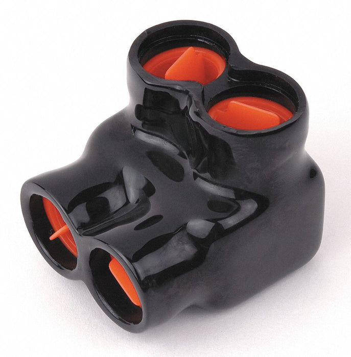 MultitapConnector Alum Blk Hex 2Port